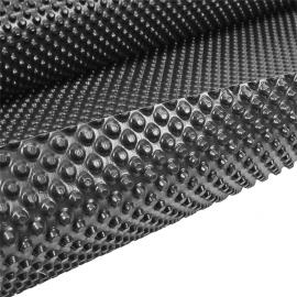 Zwarte noppenfolie voor werkvloer